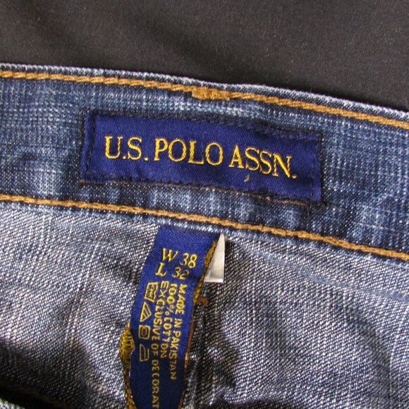 US Polo Assn. Men's Jeans 38/32 Blue Perfectly Faded - Picture 6 of 8